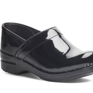 Dansko Patent Leather Black Shoe Clog Comfort Professional Nursing Size 39